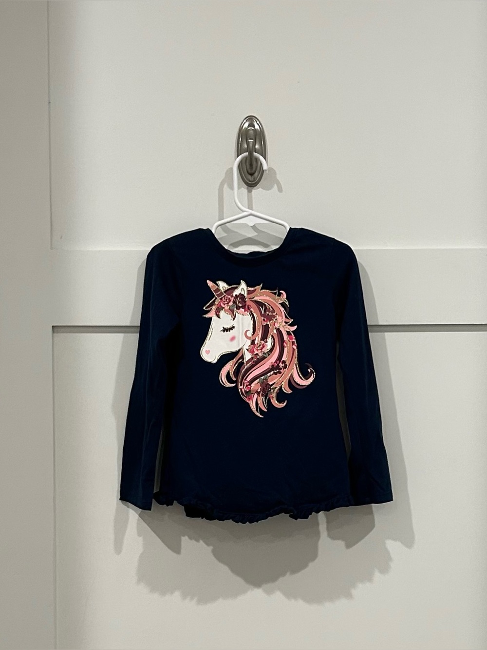 Garanimals Metallic Unicorn Long Sleeve Tee